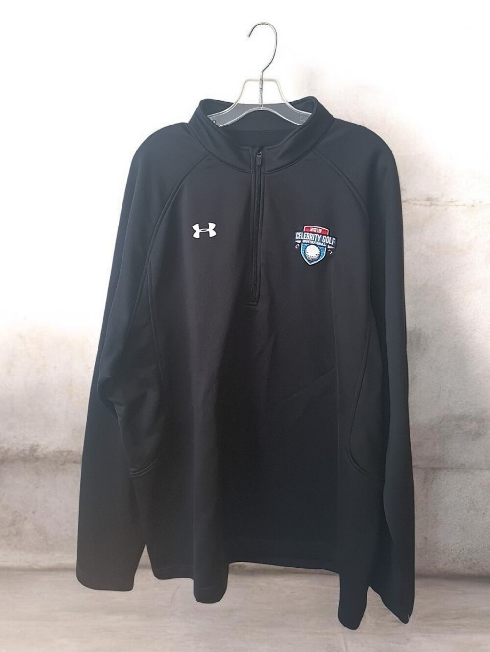 Under Armour Men's 3XL Black Celebrity Golf HeatGear 1/4 Zip Golf Pullover